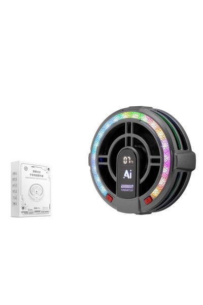 HADRON Hdx4385 Ipad Soğutucu Fan Mıknatıs Gösterge Rgb Siyah