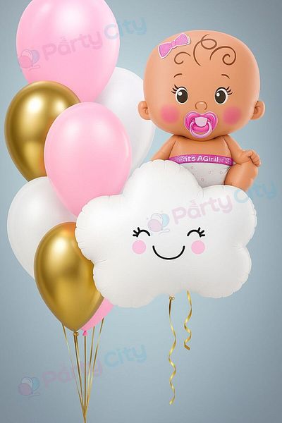 Party City Σετ μπαλονιών με φύλλο για κορίτσια για διακόσμηση δωματίου νοσοκομείου