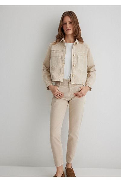 Mavi Tanya Gold Premium Stone Cream Jean Jacket 1110477 -88596
