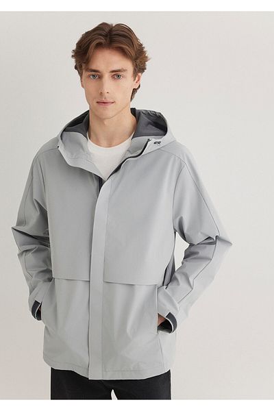 Mavi Hooded Gray Jacket Regular Fit / Regular Fit 0110348 -70093