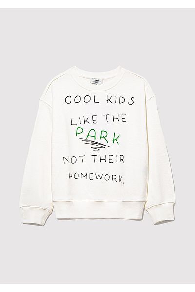 Mavi Cool Kids εμπριμέ φούτερ εκρού 7S10094-70057
