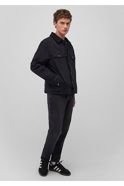 Mavi Zander Classic Denim Black Faux Fur Jean Jacket 0111214-89117
