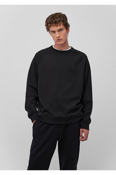 Mavi Черен основен суичър с кръгла яка 0S10295-900