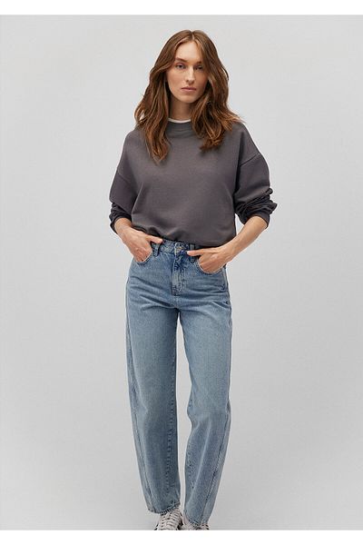 Mavi Crew Neck Anthracite Basic Sweatshirt 1611770-86560