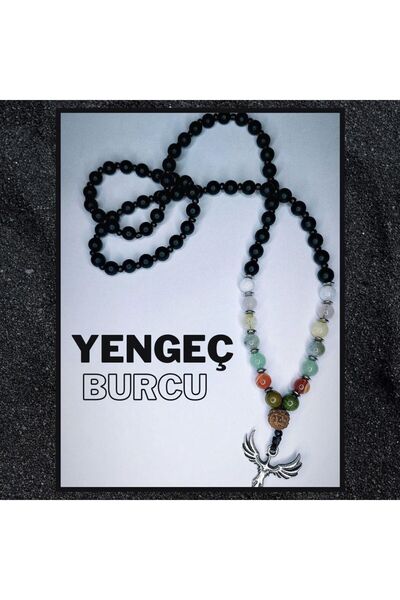 Orijinal Doğaltaş Yengeç Burcu Erkek Kolyesi