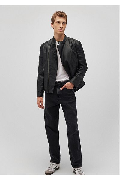 Mavi Black Faux Leather Jacket Regular Fit / Regular Cut 0110439 -900