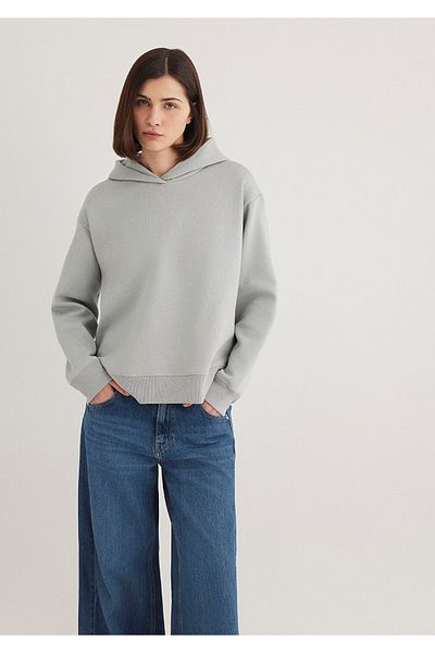 Mavi Gray HoodedSweatshirt- 1s10191-70093