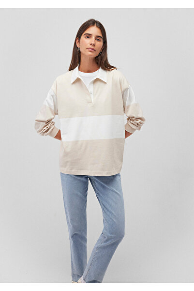 Mavi Μπλουζάκι πόλο εκρού ριγέ - Loose Cut 1612845 -86687