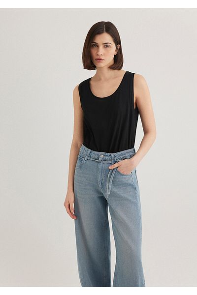 Mavi Black Slim Fit Basic Tank Top - Cotton Mercerized 1612702 -900