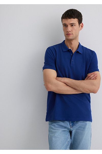 Mavi Μπλε μπλουζάκι πόλο μπλουζάκι Slim Fit / Slim Fit064946-70758