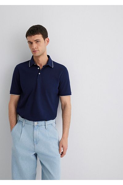Mavi Navy Blue Regular Fit Polo T-shirt -0611902-84371