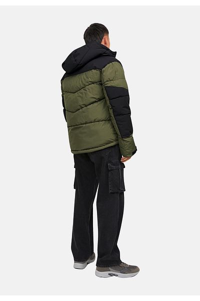 Jack & Jones Jacke Otis Puffer Übergangsjacke mit Kapuze und Kordelzug