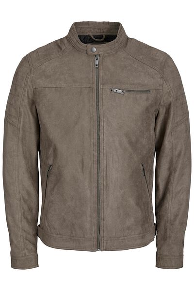 Jack & Jones Lederoptik'te Jacke Rocky Langarmjacke