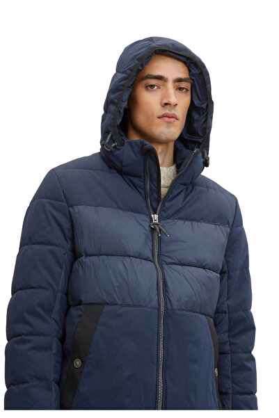 Tom Tailor Jacke Steppjacke mit abnehmbarer Kapuze