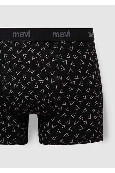 Mavi Μαύρο εμπριμέ μπόξερ - 0911049 -900