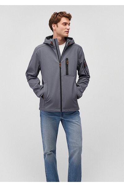 Mavi Μπουφάν με κουκούλα σε γκρι Slim Fit - 0110264 -80776