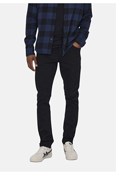 Only & Sons Jeans Slim Loom Black lange Hose