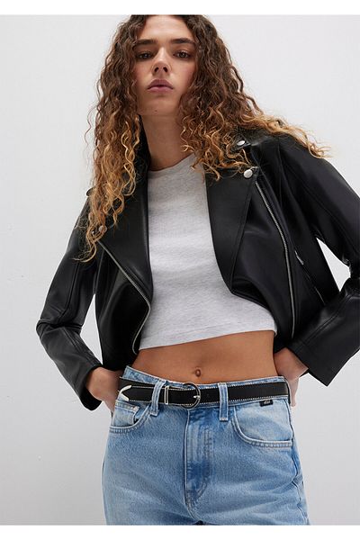 Mavi Black Faux Leather Belt 1911456-900