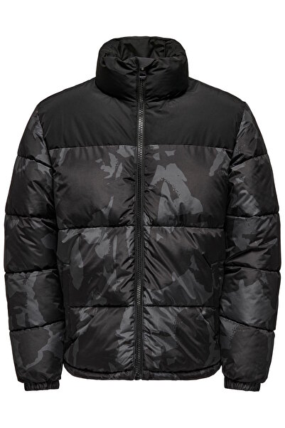 Only & Sons Stehkragen und Reißverschluss ile Jacke MELVIN Steppjacke