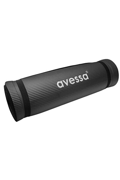 AVESSA 10 Mm Yoga Mat & Pilates Minderi Siyah