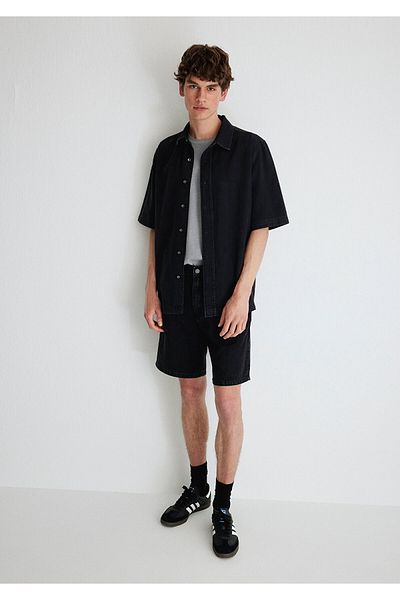 Mavi Rotterdam Mv91 - Anthracite Street Jean Shorts0410185-82793
