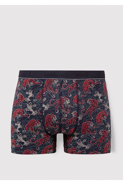 Mavi Tiger Printed Navy Blue Boxer 091121-24413