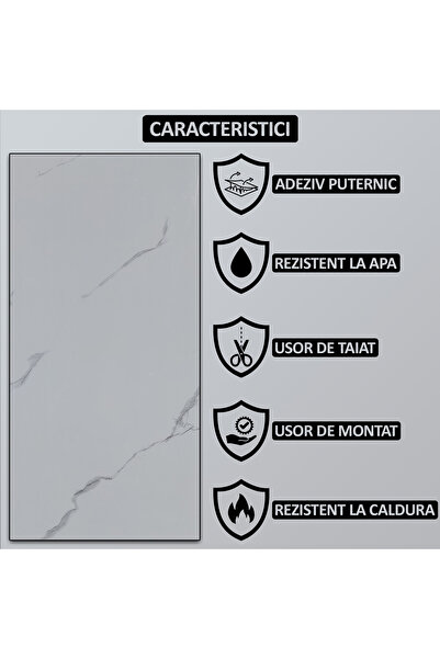 NEXTLY Tapet Autoadeziv Imitatie Marmura , Waterproof, Ajustabil, Adeziv Puternic, Usor De Montat