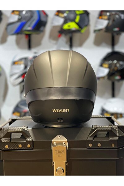 WOSEN MAT BLACK SİYAH ÇENE AÇILIR KASK