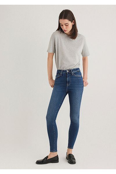 Mavi Pantaloni blugi în formă de aur Serenay 100980-33687