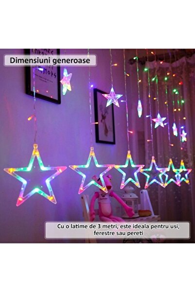 NEXTLY Curtain Christmas Installation, Interconnectable, RGB LED Lights, 8 Light Effects, 3