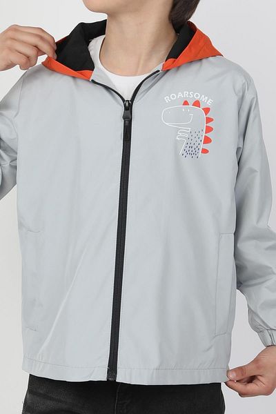 ASYAKİDS CLUB Boy's Hooded Pocket Lined Seasonal Raincoat