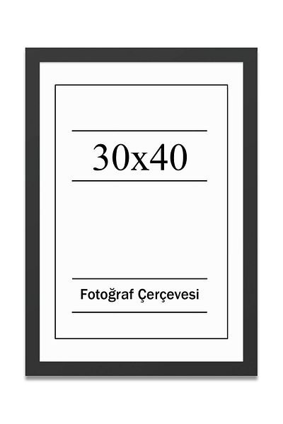 UON Ramă foto neagră 30x40 Diploma Document Certificat Model simplu Set de rame foto