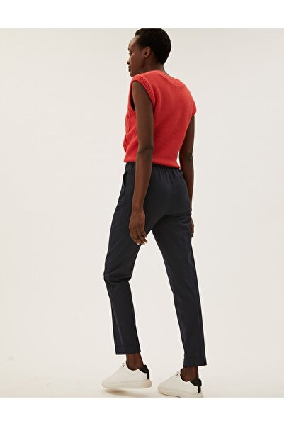 Marks & Spencer Tapered Fit Kemer Detaylı Pantolon