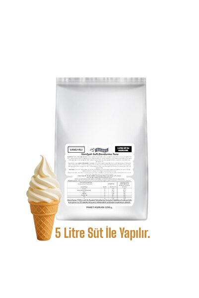 Banes Vanilyalı Soft Dondurma Tozu EKO Paket 1.15 Kg