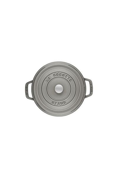 STAUB La Cocotte Cast Iron Pot |   Graphite Gray |   20cm |   2.2L |   Round- 405093040