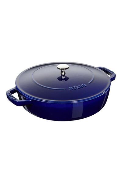 STAUB The Cocotte 24 cm Dark Blue Cast Iron Sauté Pan Chistera - 405114770