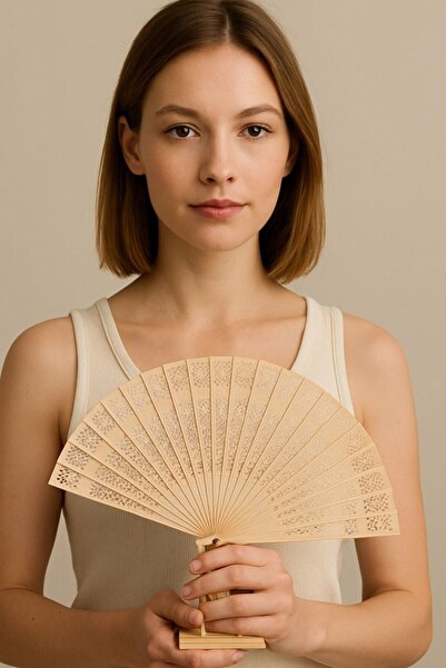 Arma House Dekoratif Bambu Gelin Yelpazesi Kına, Düğün, Bekarlığa Veda, Nedim...