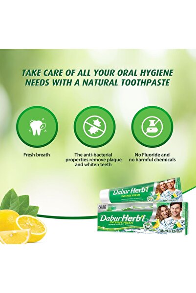 Dabur Herbal Intense Fresh Gel Toothpaste 150 Gstrong Teeth & Gum Care With Clove Oil