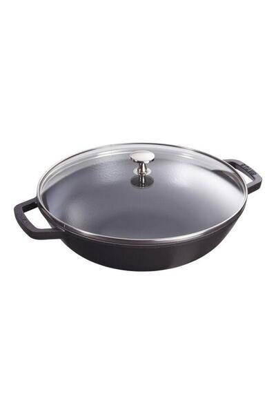 STAUB Mini Cast Iron Wok Pot with Grill Apparatus - 405113440