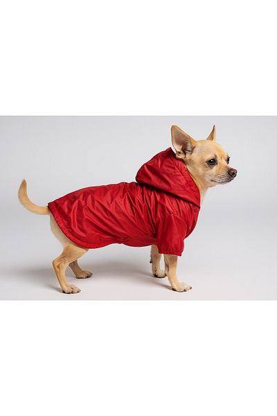MPZ Pets Red Mesh Raincoat