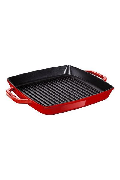 STAUB La Cocotte 33 cm Cast Iron Grill Pan Cherry - 405117840
