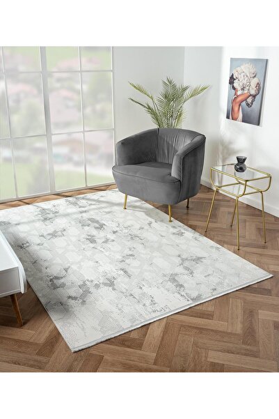 Cotto Home Nexus NX007A Krem Halı Modern Desen Pamuk Taban Salon Halısı Yatak...