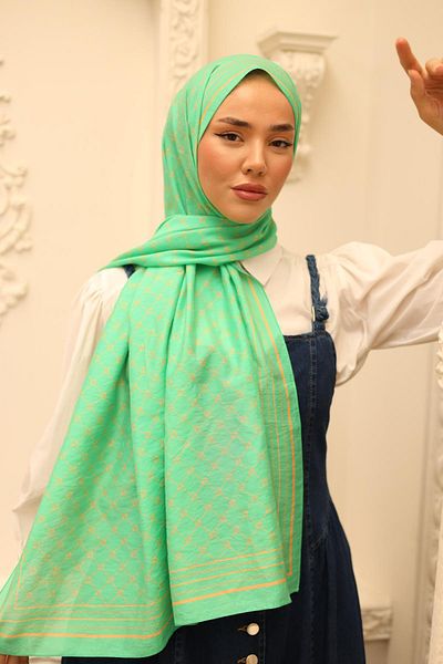 Silk Home Olinda Shawl 49005-16 Πράσινο, Πορτοκαλί
