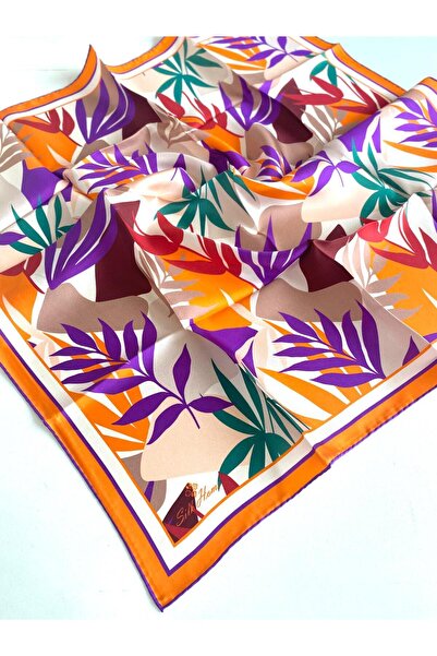 Silk Home Tivil Pure Silk 11406-41 Orange Mixed Pattern