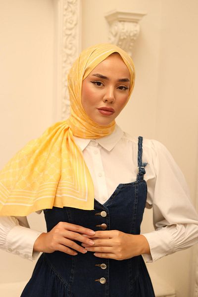 Silk Home Olinda Shawl 49005-17 Yellow, White