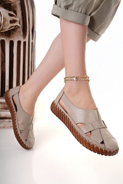 Diego Carlotti Hakiki Deri Kadın Günlük Sandalet DD3030