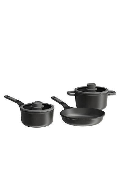 Berghoff Leo Stone Non-Stick Aluminum Casting 5-Piece Pot Set
