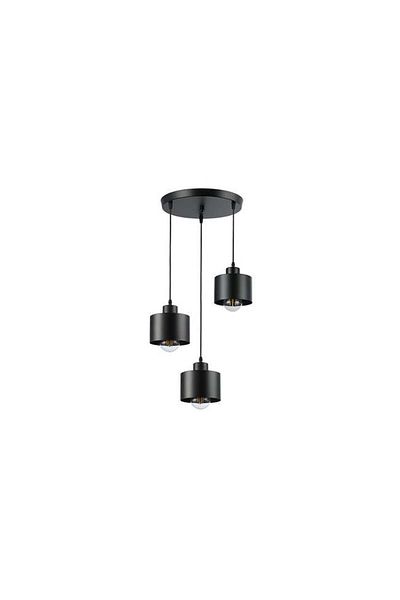 MasterLED Elza Chandelier, 3xe27, Black,