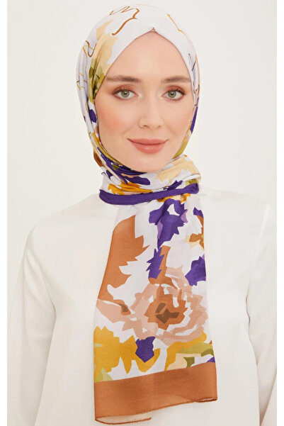 Armine Trend Shawl 10001-14 Μωβ-καφέ
