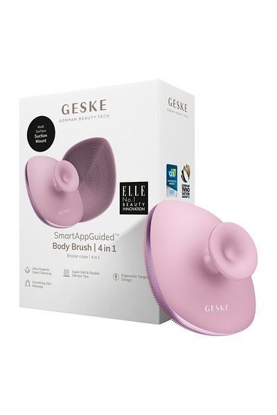 Geske Soft Silicone Body Cleansing Brush with Metal Detail |   Body Brush